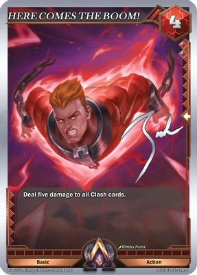 HERE COMES THE BOOM!