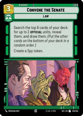 Convene the Senate