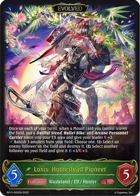 Loxis, Homestead Pioneer (Evolved)