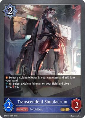 Transcendent Simulacrum