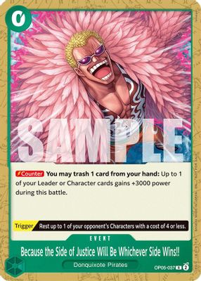 Because the Side of Justice Will Be Whichever Side Wins!! (Tournament Pack 2025 Vol. 4)