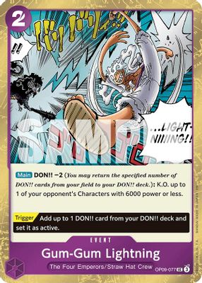 Gum-Gum Lightning (Pirate Foil)