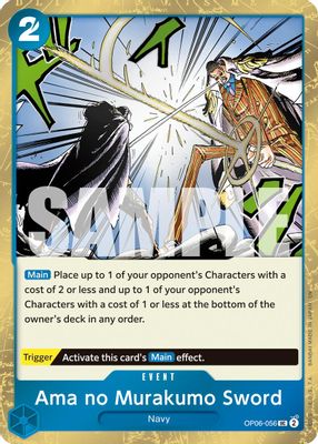 Ama no Murakumo Sword (Pirate Foil)
