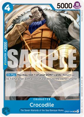 Crocodile - OP07-040 (Reprint)