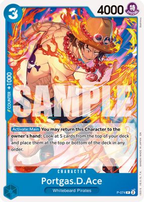 Portgas.D.Ace - P-074 (Reprint)