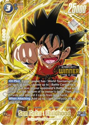 Son Goku : Childhood - SB01-018 (Ultimate Battle 2025 Vol.4 Winner)