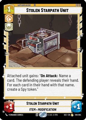 Stolen Starpath Unit