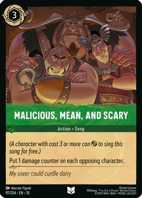 Malicious, Mean, and Scary
