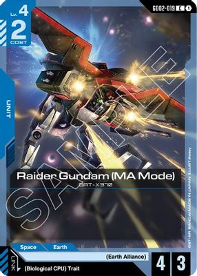 Raider Gundam (MA Mode)