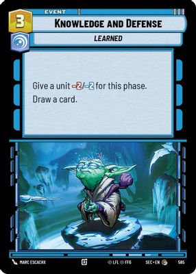 Knowledge and Defense (Foil)