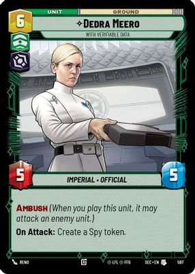 Dedra Meero - With Verifiable Data (Foil)