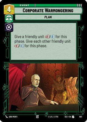 Corporate Warmongering (Foil)
