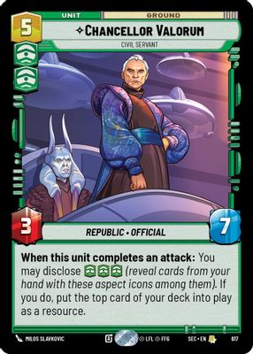 Chancellor Valorum - Civil Servant (Foil)