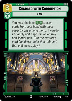 Charged with Corruption (Foil)