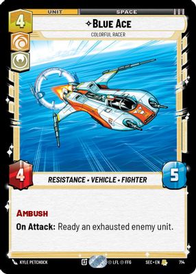 Blue Ace - Colorful Racer (Foil)