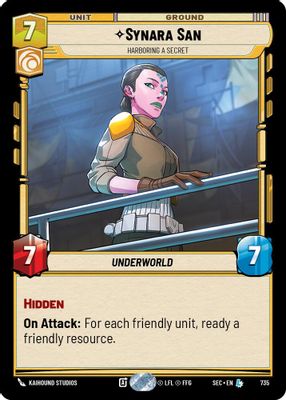 Synara San - Harboring a Secret (Foil)