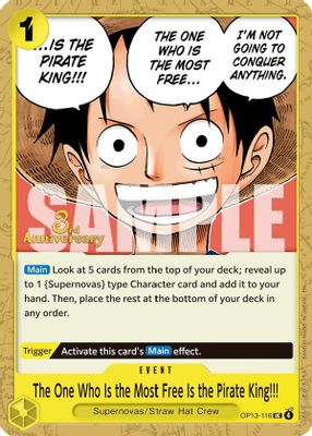 The One Who Is the Most Free Is the Pirate King!!!