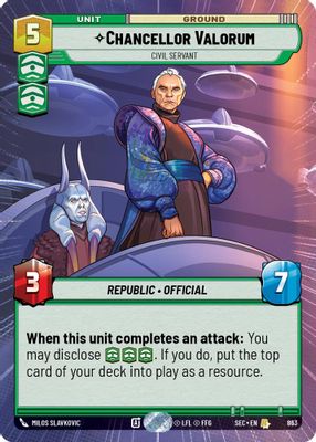 Chancellor Valorum - Civil Servant (Hyperspace Foil)