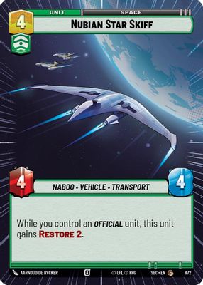 Nubian Star Skiff (Hyperspace Foil)