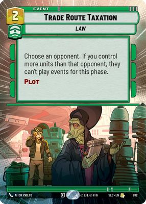 Trade Route Taxation (Hyperspace Foil)