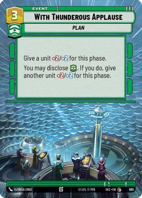 With Thunderous Applause (Hyperspace Foil)