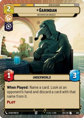 Garindan - Information Broker (Hyperspace Foil)