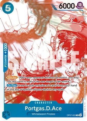 Portgas.D.Ace - OP07-053 (3rd Anniversary Treasure Campaign Pack)