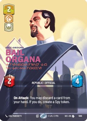 Bail Organa - Responding to Catastrophe (Prestige Foil)