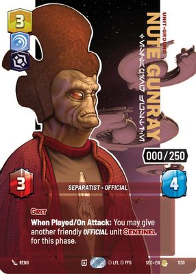 Nute Gunray - Escaping Justice (Serialized)