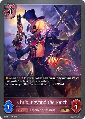 Chris, Beyond the Patch
