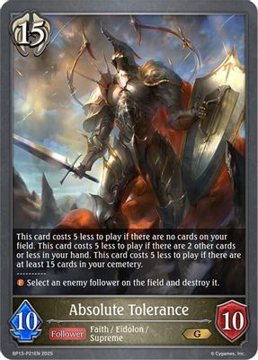 Absolute Tolerance - P21 (Foil)