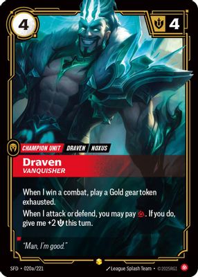 Draven - Vanquisher (Alternate Art)