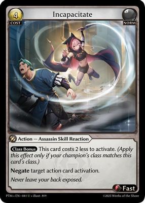 Incapacitate