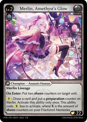 Merlin, Amethyst's Glow