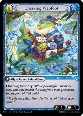 Croaking Webfoot (Curio Foil)