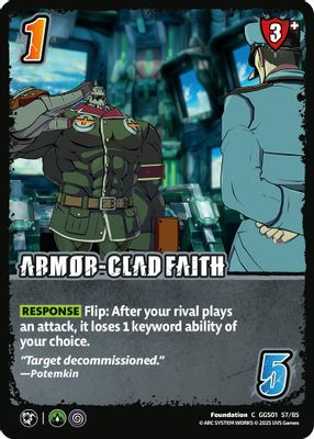 ARMOR-CLAD FAITH