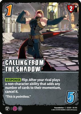 CALLING FROM THE SHADOW