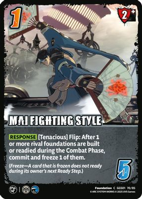 MAI FIGHTING STYLE