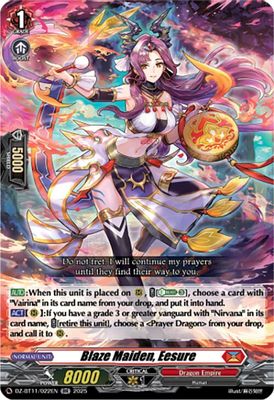 Blaze Maiden, Eesure