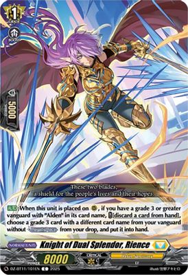 Knight of Dual Splendor, Rience