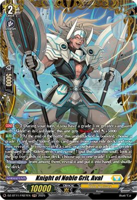 Knight of Noble Grit, Aval (FR)