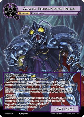 Agares, Feeding-Corpse Demon