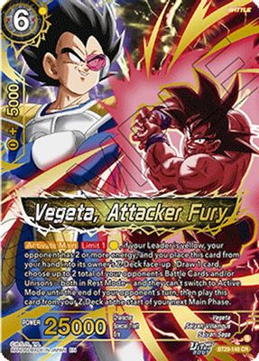 Vegeta, Attacker Fury