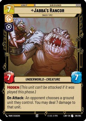 Jabba's Rancor - Snack Time!