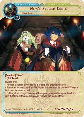 Nero's Studied Route