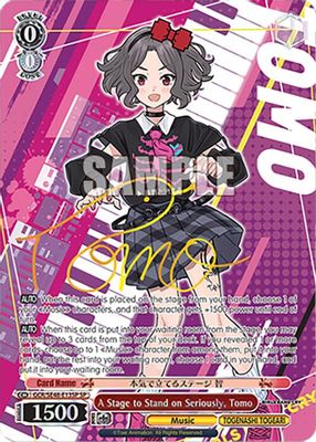 A Stage to Stand on Seriously, Tomo (SP)
