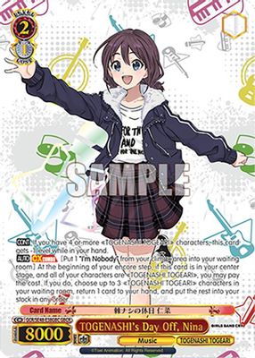 TOGENASHI's Day Off, Nina (GBCR)