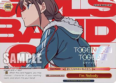 I'm Nobody (GBCR)