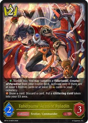 Taketsumi, Aconite Paladin