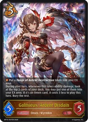 Galmieux, Ardent Disdain